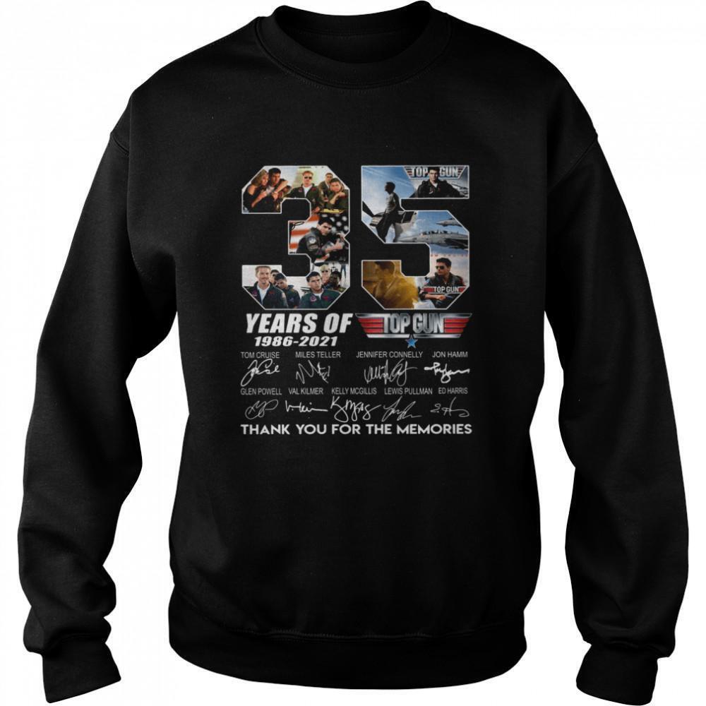 35 Years Of Top Gun Maverick Thank You For The Memories Sweatshirt